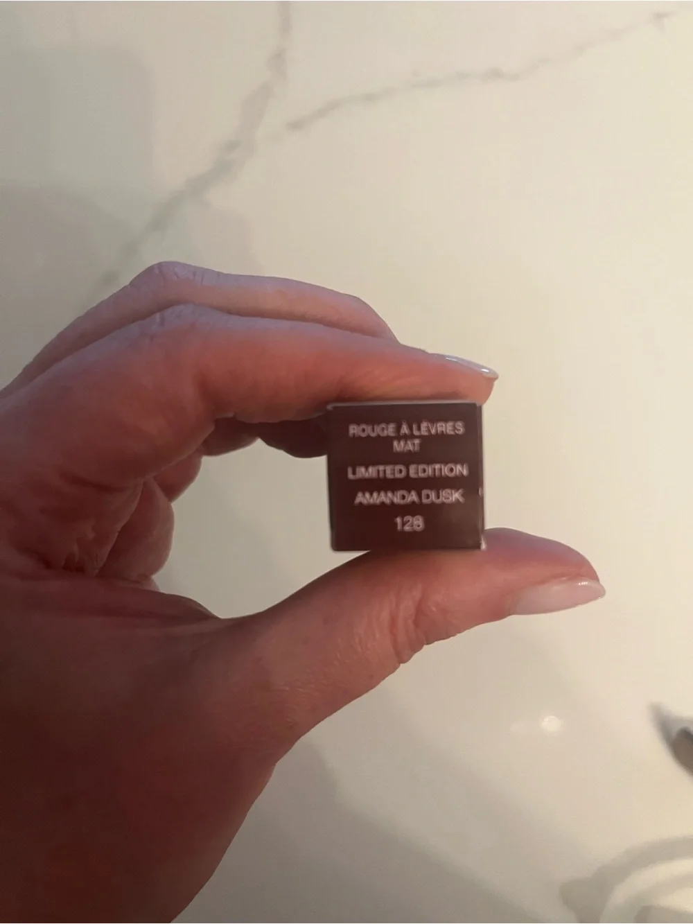 Gucci Lipstick in Nude Pink with Burgundy Cap and Gold Tube